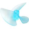 Uminino 3-Blade Propeller for Jet Boat P40 * D47mm P40 * 52mm Prop Nylon Propeller P40 * 55mm P40 * 57mm PC Transparant Propellers (Size : D55mm O 4mm)