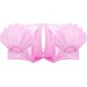 HeySplash Inflatable Arm Bands for Kids Floatation Sleeves Floats Tube Water Wings Swimming Arm Floats Cute, Scallop Pink