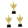 GANAZONO 3 Stuks trofeeën voor kinderen toernooi trofee metalen medailles star game-prijs spel plastic bekers prijsuitreiking trofee gouden trofee balans auto goud en zilver Herbruikbaar