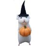 Fiorky Halloween-muis met pompoenfestivalthema Wolvilt muisspeelgoed 7,5 cm Creatieve cadeaus voor festivalfeest (A)