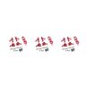 pintoc Set van 3 voorwielzitting achterwiel zitting C-vormige zitting RC Auto Accessoires Set voor 144001 1:14, Rood