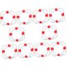 Toyvian 10Pcs Mini Reddingsboei Huis Mini Zwemmen Ring Zwemmen Ring Foto Rekwisieten Zwemmen Ring Speeltje Zwemmen Ringen Modellen Decoratieve Zwemmen Ringen Reddingsboei Ringen Rood