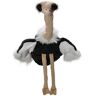 Carl Dick Vogel struisvogel handpop van pluche ca. 40 cm hoog, ca. 30 cm (alleen lichaam) 3462