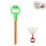 WUFBUW Smiley Bubble Magic Wand, 32 Hole Smiling Face Bubble Stick, Five-Claw 32-Hole Bubble Toy, Smiley Bubble Magic Wand Maker, Bubble Wand Toys with Bubbles Refill (Green)