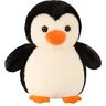 EXQULEG Pinguïn kussen, pluche dier, pinguïn, knuffeldier, cartoon, pinguïn, kussen, cadeau, unisex knuffeldier (40 cm)