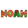 Janosch Mihatsch&Diewald ImseVimse  letters houten letters"Noah", elk ca. 6 cm letterset.