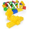 Zebrix XXL bouwstenen klembouwstenen   8 en 4 stenen in 4 rood, groen, blauw en geel (25 stuks)
