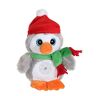 Gipsy 70889 pluche pinguïn pinguïn, rood, 16 cm