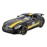 UPIKIT Voor Benz AMG GTR Pull Back Met Geluid Licht Diecast Voertuigen Modellen 1:32 Diecast Legering Sport Auto Model Diverse modellen (Color : Black yellow)