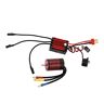 mlida Sensorloze Borstelloze Motor, 600 Watt 12 Slot 4-polige Slimme Borstelloze ESC voor 1/16 RC Auto (3700KV)