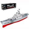 UNbit Militaire afstandsbediening slagschip Carrier Model 2.4G 1:390 RC boot schip kruiser 28 Inch oorlogsschip met Twin-Engine