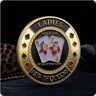 REIWAN Herdenkingsmunt Pokerkaarten Good Luck Challenge-Munt Herdenkingsmunten Vergulde Lucky Coin Collection Gift