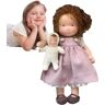 Shannan Handgemaakte Waldorfpop, stoffen pop voor meisjes, 30 cm, handgemaakte pluche pop met kleding, handgemaakte pop, cartoon-pluche dier, cadeau, doop, meisjes, kerstcadeaus