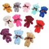 VICASKY 12Pcs Pluche Sleutelhanger Cartoon Hangers Mini Bears Kleine Beren Pluche Gevulde Kleine DIY Sleutelhanger Gevulde Poppen Mini Gevulde