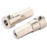 needlid Wielasmodel, metalen RC-wielas Metalen achterwielas Compacte RC-achterwielas Zilver voor RC-speelgoed