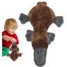 Hudhowks Naveldier knuffeldier gesimuleerde eendensnavel stoffen pop cadeau voor kinderen levendige knuffeldieren kussen realistisch 8 inch schattig snaveldier pluche dier