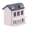 Takluu Tieners Poppenhuis Set, Betrouwbare Meisjes Houten Speelpoppenhuizen, Duurzame Vintage Houten Poppenhuizen, Draagbare Villa Klein Huis Miniatuur Poppenhuis Voor Kinderen