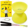 Diabolo Freizeitsport Diabolo Set voor kinderen, beginners met Comet Diabolo en Henry's Spare Cord I beginnersset (neongeel)