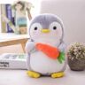 GagaLu Leuke Pinguïn Pluche Dier Holding Food Pinguïn Familie Pluche Kids Gift 45cm 3