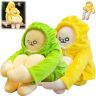 behound Midlife Crisis Bob Toy,Midlife Crisis Bob Plush,Banana Man Plush Stuffed Toy Doll with Magnet,Existential Crisis Bob,Funny Man Doll Decompressions Plush Toy,Midlife Crisis Bob Doll (36cm,2 Pcs)