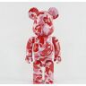 YBIOK Bearbrick gewelddadige beer figuur, model handgemaakt verzamelspeelgoed cadeau mode ornament sculptuur, doe-het-zelf kits voor volwassenen/28 cm (roze)