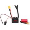 Keenso RC Auto Sensorloze Borstelloze Motor, RC Auto 4 Polen 2845 3800KV Borstelloze Motor + 45A Waterdichte ESC XT60 Adapter voor 1/10 1/12 Borstelloze RC Auto's Auto accessoires