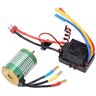 BROLEO 3900KV Borstelloze Motor 60A Borstelloze ESC, Meerdere Bescherming Borstelloze Motor ESC Set Hoge Temperatuur Weerstand Hoge Efficiëntie voor 1/10 RC Auto