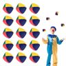Aoreun Jongleerballenset, 15 stuks jongleerballen voor beginners, hoogwaardige mini-jongleerballen, duurzame jongleerballen, set, spellen, circus, clown, gekleurde jongleerballen voor kinderen en