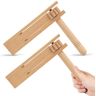 Fitbitop 2 stuks houten ratel, geluidsmaker, houten spinning, ratel, ratel, muziekinstrument, speelgoed voor kinderen, evenementen, sportevenementen