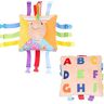 LuukUP Gespen speelgoed, Baby van Busy Board speelgoed, Vroege leren basisvaardigheden leren boek, kinderen pluche reisspeelgoed (B)