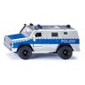 SIKU 2304, Police Patrol Car 'Rheinmetall MAN Survivor R', 1:50, Metal/Plastic, Silver/Blue, Doors Openable