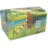 Depesche 12115 Dino World Schatkist met code, geluid en licht, ca. 15 x 20 x 12,5 cm, kist voor kleine schatten en geheimen