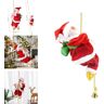 NEZIH Electric Chimney Climbing Santa Claus Musical Toys, Santa Claus Chimney Climbing,Mysite electric climbing chimney santa claus,Climbing Santa on Rope,Santa claus climbing rope (A)