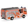 Herpa vrachtwagen model MAN TGM CC Ziegler Z-Cab "Brandweer Wiesbaden" (Hessen/Wiesbaden), schaal 1:87, voor diorama, modelbouw, verzamelobject, Made in Germany, kunststof