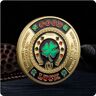 REIWAN Herdenkingsmunt Pokerkaarten Good Luck Challenge-Munt Herdenkingsmunten Vergulde Lucky Coin Collection Gift