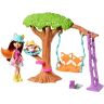 Enchantimals ​ Boomschommel Speelset – Felicity Vos pop (15 cm) en Flick dierenfiguur