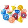 Crazy-M Houten Ronde, 12 Stuks, Houten Gyroscoop Houten Dienblad Speelgoed Kleurrijke Houten Gyroscoop, Gyroscoop-Speelgoed Kinderen!