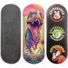 SPITBOARDS 34 mm fingerboard deck echt hout (5 lagen) Classic Popsicle Street Shape Grootte: 34 x 96 mm Single Graphic Deck (Real Wear) Optimized Concave T-Rex