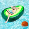 IKOOMEE Opblaasbare Avocado Zwembad Float, Reuze Luchtbedden met Bal voor Pool Party en Strand Zwembad Vlot