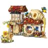 ArrGo Honey Shop Bouwstenen 1242 stks Mini Street View Modulaire woningbouwset Woningbouwmodel Kit Architectuur Bouwspeelgoed voor kinderen