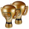 Sosoport 2 Stks Spel Opblaasbare Trofee Opblaasbare Award Trofee Klap Trofee Opblaasbare Prijs Cup Prop Kunstmatige Opblaasbare Trofee Opblaasbare Trofee Voor Party Simulatie Opblaasbare