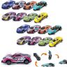 Vopetroy Jumping Stunt Toy Car,360° Flips Die Cast Pull Back Car Toys,Children's Stunt Alloy Toy Car,360° Flip Jumping Stunt Toy Cars Kids Stunt Alloy Car Set (16PCS)