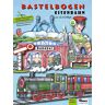 Atelier Color Eisenbahn Bastelbogen: 3d bespielbarer Bahnhof, Brücke, Zug zum Basteln für Kinder ab 5+