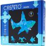 Thames & Kosmos , 03522, Creatto: Shimmer Shark & Ocean Pals, Light-Up Crafting Kit, Decor & Lamp, Shark, Octopus, Seagull & Fish, DIY Activity Kit & LED Lights, Ages 10+
