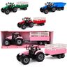 Toyland ® roze wrijving aangedreven landbouwtractor met aanhanger Farm speelgoed voor jongens