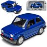 Welly FIAT 126 blauw violet identiek polski FIAT 126p 1972-2000 1/21 1/24 model auto