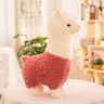 Zinsale ® Schattige alpaca pluche dier pop schaap pluche kussen knuffeldieren (roze, 45cm)