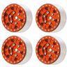 BROLEO RC Wielnaaf, Slijtvaste RC Bead Lock Hubs voor RC Auto (Oranje)