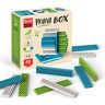 bioblo Mini Box Friendship-Mix met 40 bouwstenen   Duurzame bouwstenen voor kinderen vanaf 3 jaar   Montessori houten bouwstenen