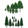 WINOMO 22 stuks model bomen mini miniatuur bomen landschap treinen railroad architectuur bomen